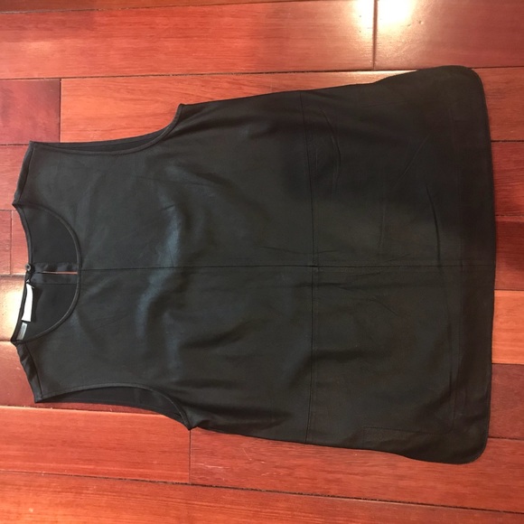Equipment Sleeveless Leather Top - Picture 4 of 7